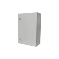 Gabinete de Acero IP66 Uso en Intemperie (500 x 700 x 250 mm) con Placa Trasera Interior Metálica y Compuerta Inferior Atornillable (Incluye Chapa y Llave T).