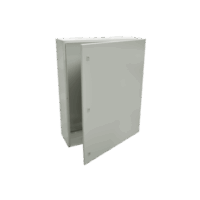 Gabinete de Acero IP66 Uso en Intemperie (800 x 1200 x 400 mm) con Placa Trasera Interior Metálica y Compuerta Inferior Atornillable (Incluye Chapa y Llave).