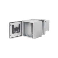 PTHS242430G4A-p.png Gabinete Industrial ProTek de Puerta Sólida, Protección NEMA Tipo 4/12/4X; IP66; IK10, Abatible, Fabricado en Acero, 12 UR, Color Gris Claro