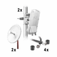 PTP550KIT30-p.png Enlace Backhaul completo de alta capacidad, incluye: 2x PTP550CE, 2x NP1-GE2 (30 dBi), 4x Jumpers