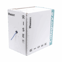 PUR6C04BUF-p.png Bobina de Cable UTP, Categoría 6 de Alto Rendimiento (+350 MHz), 23 AWG, PVC (CMR, Riser), Bobina de 305 m, Color Azul