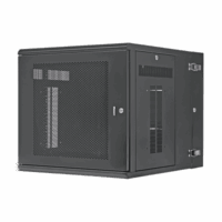 PZWMC1230P-p.png Gabinete PanZone de Montaje en Pared, de 19in, Puerta Perforada, 12 UR, 762mm de Profundidad, Color Negro