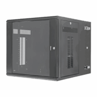 PZWMC1230W-p.png Gabinete PanZone de Montaje en Pared, de 19in, Puerta con Ventana de Seguridad, 12 UR, 762mm de Profundidad, Color Negro
