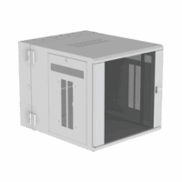 PZWMC1230WH-p.png Gabinete PanZone de Montaje en Pared, de 19in, Puerta con Ventana de Seguridad, 12 UR, 762mm de Profundidad, Color Blanco