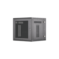PZWMC12P-p.png Gabinete PanZone de Montaje en Pared, de 19in, Puerta Ventilada, 12 UR, 635mm de Profundidad, Color Negro