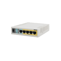 RB260GSP-p.png (RB260GSP) Switch Mikrotik 5 puertos PoE (Pasivo) (1in/4out) Gigabit Ethernet y 1 SFP