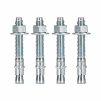 RFAKIT-p.png Kit de Anclaje a Piso, Para Rack de 2 o 4 Postes, Fabricado en Acero, 4 Piezas