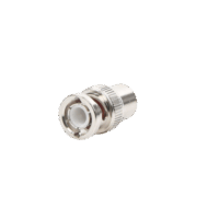 Conector BNC Macho de Rosca para Cable RG-58/U, RG-142/U, Níquel, Oro, Delrin. .