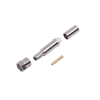 Conector FME Hembra de Anillo Plegable para Cable RG-58/U, Níquel/ Oro/ Teflón.