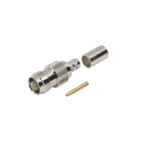 Conector TNC Hembra de Anillo Plegable para Cables RG-8/X, LMR-240, Grupo X, Níquel/ Oro/ Delrin.