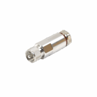 Conector UHF Macho (PL-259) de RF Industries, para Cable HELIAX de 1/2" LDF4-50A, Tipo Rosca, Bronce Blanco/ Plata/ Teflón.