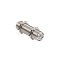 Adaptador Pasamuros de Doble UHF Hembra (SO-239), Montaje para Panel con Rosca Estándar.