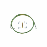 RGEJ1024PFY-p.png Jumper Para Aterrizar Equipos en Racks o Gabinetes, 10 AWG, con Terminal Doblada a 90 Grados, 0.61m de Largo