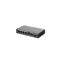 RGES206GSP-p.png Switch Administrable con 4 puertos Gigabit PoE, 2 Uplink Gigabit y 1 Uplink Gigabit para Fibra SFP en combo, gestión gratuita desde la nube