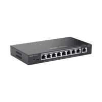 RGES209GCP-p.png Switch Administrable 8 Puertos PoE+ 802.3af/at Gigabit, gestión gratuita desde la nube, 120w