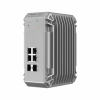 RGNIS31004GT2SFPHP-p.png Switch Industrial PoE hasta , Ideal para temperaturas Extremas y protección contra descargas, 4 Puertos Gigabit PoE 802.3 af/at, 2 puertos SFP Administrable Cloud