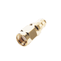 Conector SMA Macho Inverso de Anillo Plegable para Cables 9258, RG-8/X, LMR-240, Oro/Oro/Teflón.