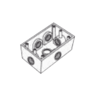 RR0290-p.png Caja Condulet FS de 3/4" (19.05 mm ) con seis bocas a prueba de intemperie.