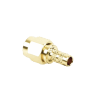 Conector SMA Macho de Anillo Plegable para Cable RG-58/U, Oro/Oro/Teflón.