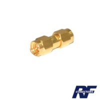 RSA34031det.jpg Adaptador Tipo Barril, de Conector SMA Macho a SMA Macho, Oro/ Oro/ Teflón.