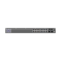S16POE-p.png Switch Gigabit PoE+ Administrable / 16 puertos 10/100/1000 Mbps + 2 Puertos SFP Uplink / Hasta 120W / Alta LabsCloud.