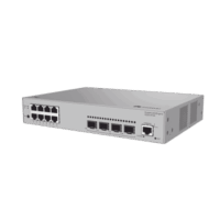 S2208T4S-p.png Switch Gigabit Administrable Capa 2 / 8 puertos 10/100/1000 Mbps / 4 Puertos SFP Uplink / Administración Nube Gratis