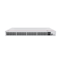 S31048P4X-p.png Switch Gigabit Administrable PoE Capa 3 / 48 puertos 10/100/1000 Mbps (PoE) / 4 Puertos SFP+ Uplink / 380W / PoE Perpetuo / iStack / Administración Nube Gratis