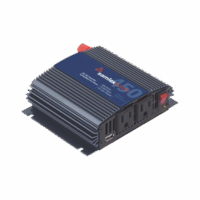 SAM45012-p.png Inversor de Corriente Onda Modificada (CD-CA). Potencia Nominal 450 W, Ent:12Vcc, Sal: 115Vca 60 Hz.