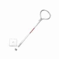 Ancla de Losa o Pared de 75 cm. de 12 cm diámetro de argolla Galvanizada por Inmersión en Caliente.