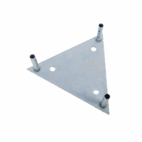 Base para Tramo STZ60G con Placa 1/2", Niple de 3/4", Galvanizado por Inmersión en Caliente.