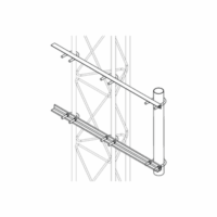 Brazo Lateral Liviano para Tramo STZ30G Galvanizado por Inmersión en Caliente.