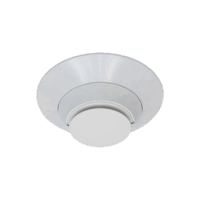 Detector de humo fotoeléctrico direccionable con prueba remota para ducto, color marfil.