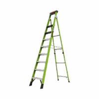 SENTINEL10-p.png Escalera de 3.05 m Capacidad máxima de 170 Kg, inclinada, de fibra de vidrio con almohadilla de pared giratoria.
