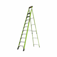 SENTINEL12-p.png Escalera de 3.65 m Capacidad máxima de 170 Kg, inclinada, de fibra de vidrio con almohadilla de pared giratoria.