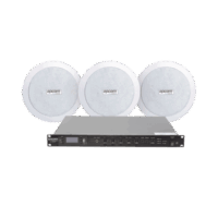 KIT de Amplificador de 120W para Rack SF120DTB | 3 Altavoces de Plafón de 5.5in SF-206P | 3.75 - 30W | Sistema 70/100V