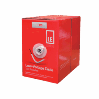 SF2202LE-p.png Bobina de 305 Metros de Cable / 2x22 AWG / Tipo CCA de Color Blanco / Aplicaciones en Alarmas de Intrusión/Control de Acceso/Automatización/ Interfonos y TV porteros