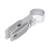 SFABRAZADERA1PG-p.png Aislador de paso o esquina de color GRIS con abrazadera incluida de 1 Pulgada para uso en poste cerco eléctrico