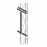 Mástil Robusto de 1 metro para Instalación en torre de tramo STZ30G, STZ35G y STZ45G (Galvanizado por Inmersión en Caliente).