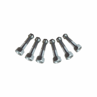 Juego de 6 Tornillos y tuercas de acero inoxidable de 3/4” x 2 1/2.