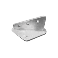 Ancla Aleta de 3 Orificios con 2 Puntos de Fijación. Uso en Fijación de mástiles. Galvanizado por Inmersión en Caliente.