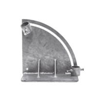 Base para Mástil con Ajuste de Ángulo. Diámetros de Mastil: 1" a 1-3/4"