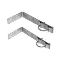 Juego de 2 Herrajes de Pared para Sujeción de Mástil (1-1/4" a 2")