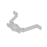 Herraje de Pared Liviano (1 pza) para Sujeción de Mástil  1" a 1-3/4".