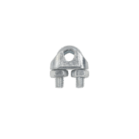 Abrazadera tipo perro o nudo, para cable de 1/4".