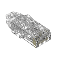 SP628C-p.png Plug RJ45 Cat6/6A, Para Cable UTP de Calibre 28 AWG, Chapado en Oro de 50 micras, Paquete de 100 piezas