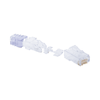 SP688C-p.png Plug RJ45 Cat6, Para Cable UTP de Calibre 23-24 AWG, Chapado en Oro de 50 micras, Paquete de 100 piezas