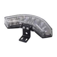 Luz Esquinera, 9 LED, ámbar, SAE Clase I, lente transparente