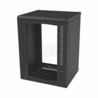 SR1916GFP-p.png Gabinete para Montaje en Pared, Puerta de Cristal Templado, Cuerpo Fijo con Rack 19" de 16 Unidades