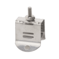 Sujetador de doble click para cable coaxial de 1/2 paquete de 10 piezas.