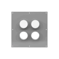 Placa Pasamuros Con Capacidad de 4 Botas de 4"